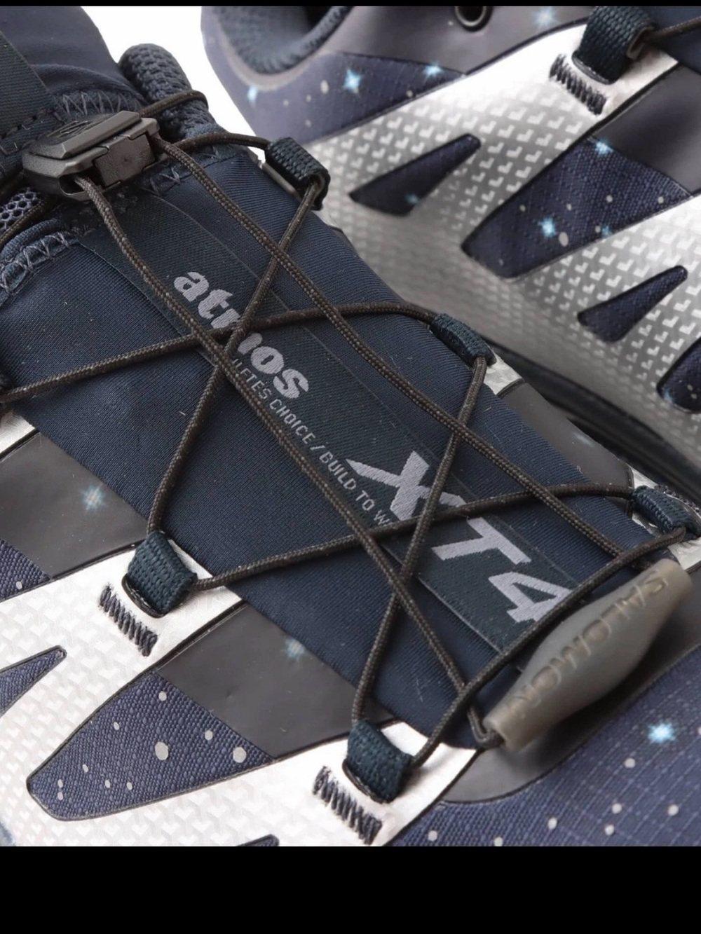 SALOMON × atmos XT-4 OG GORE-TEX Carbon Silver Cosmic Sky Trail Sneaker NWOT - Picture 10 of 10